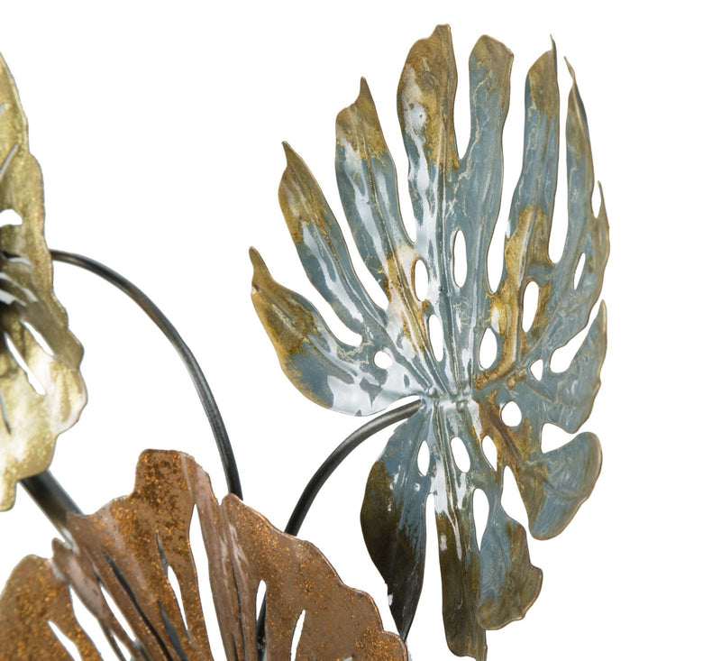 Decoratiune de Perete Mauro Ferretti Leaf  117X7X74 cm, Multicolor
