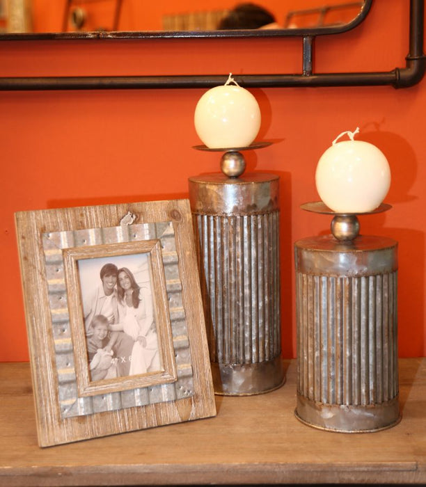 Rama Foto Mauro Ferretti Wody  21,5X3X26,5cm, Dimensiunea Interioara  10X15 cm, Natural / Argintiu