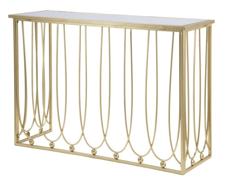 Consola Mauro Ferretti Amelie  120X43X80 cm, Auriu
