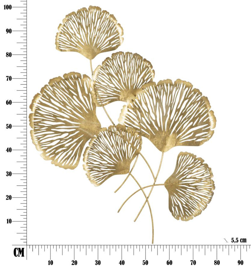 Decoratiune de Perete Mauro Ferretti  Iris Verticale  78X5,5X101 cm, Auriu