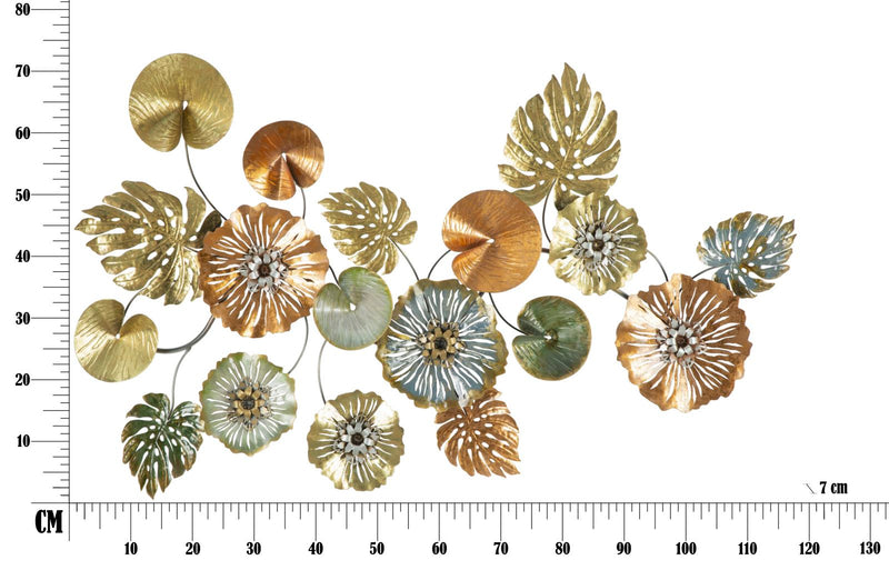 Decoratiune de Perete Mauro Ferretti Leaf  117X7X74 cm, Multicolor