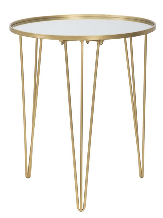 Masuta Cafea Mauro Ferretti Glam Gold/Mirror  Ø 50X58,5 cm, Auriu