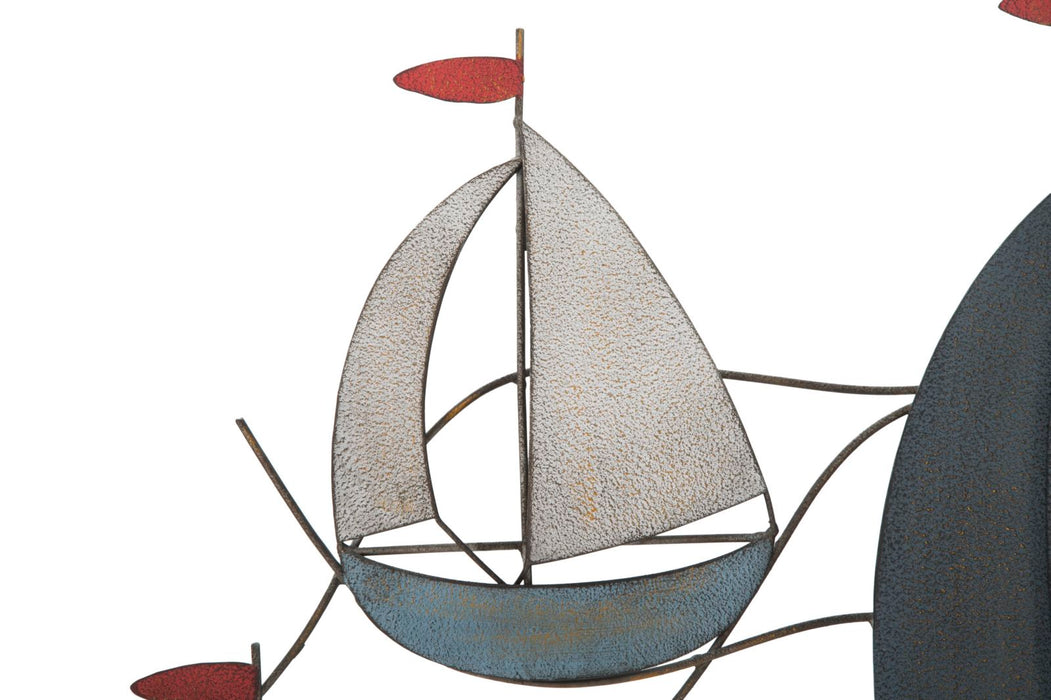 Decoratiune de Perete Mauro Ferretti Sea  114,5X3,5X62,50 cm, Multicolor
