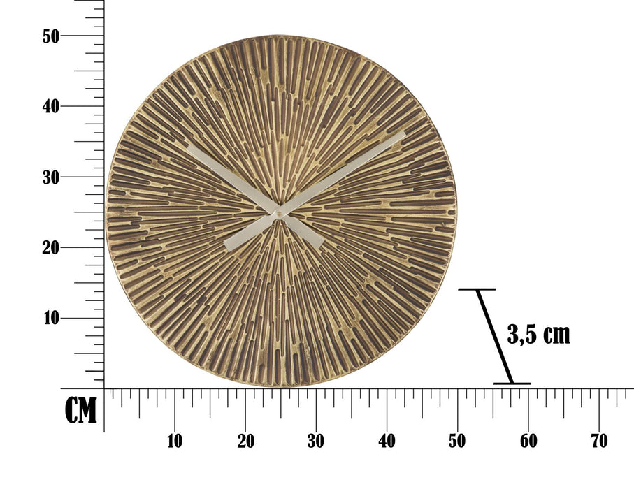 Ceas decorativ de Perete Mauro Ferretti Opis Round  Ø 50X3,5 cm, Bronz