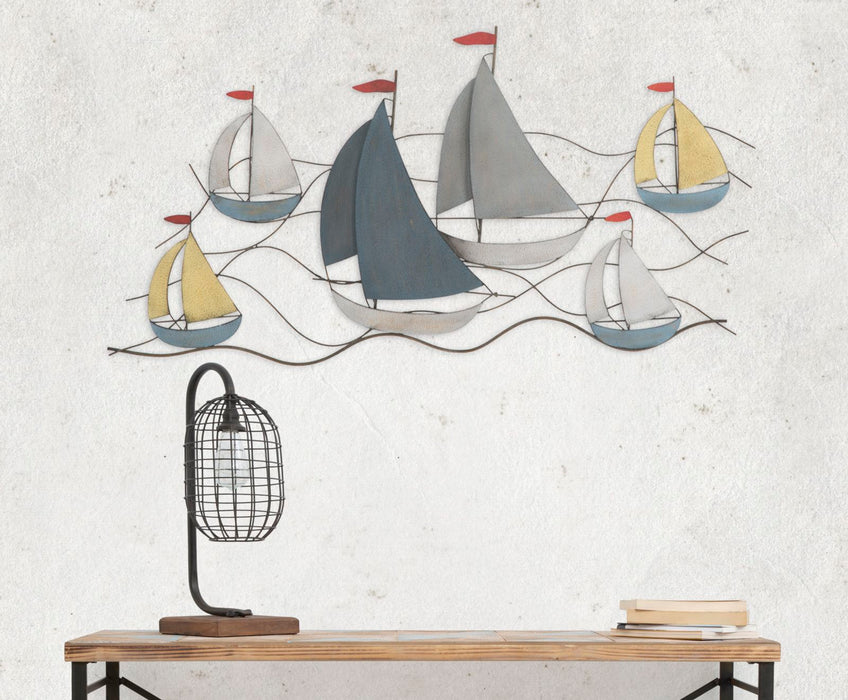 Decoratiune de Perete Mauro Ferretti Sea  114,5X3,5X62,50 cm, Multicolor