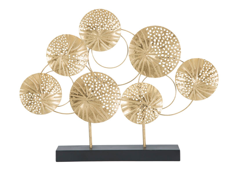 Decoratiune Panel Mauro Ferretti C Décor  56X7X43 cm, Auriu/ Negru