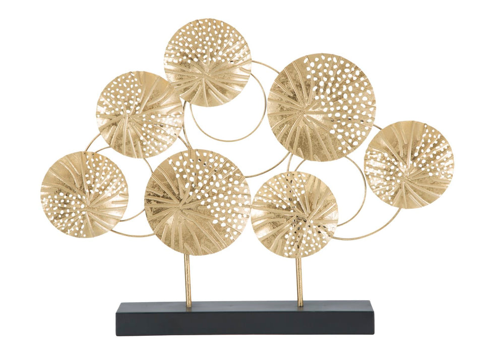 Decoratiune Panel Mauro Ferretti C Décor  56X7X43 cm, Auriu/ Negru