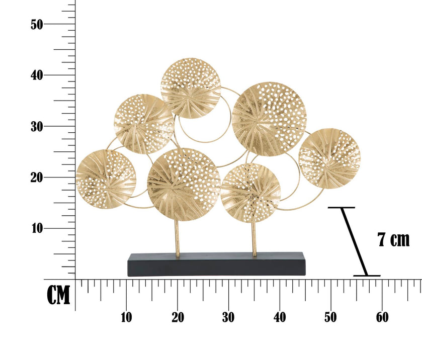 Decoratiune Panel Mauro Ferretti C Décor  56X7X43 cm, Auriu/ Negru