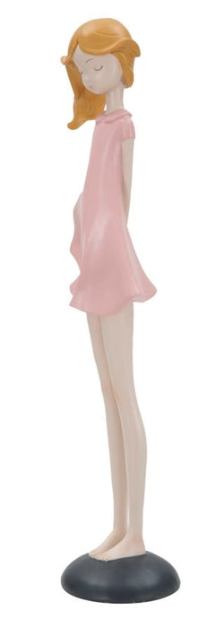 Statueta Mauro Ferretti Dolly  12X9X40,5 cm, Roz