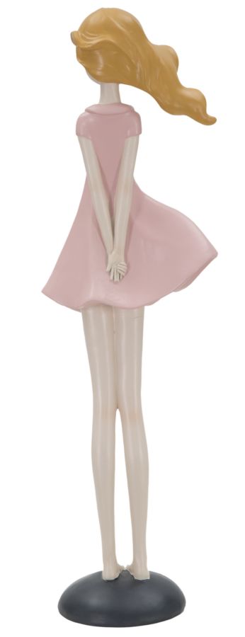 Statueta Mauro Ferretti Dolly  12X9X40,5 cm, Roz
