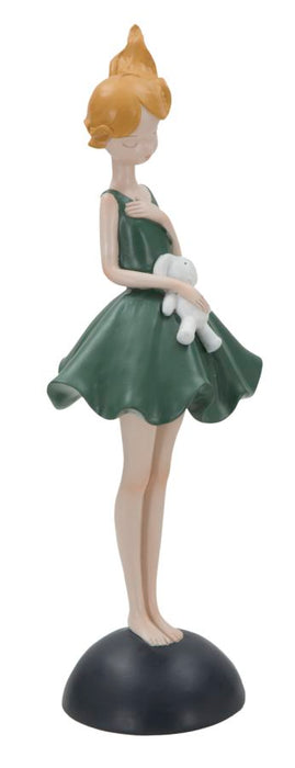 Statueta Mauro Ferretti Dolly With Rabbit  11,5X10X33,5 cm, Verde