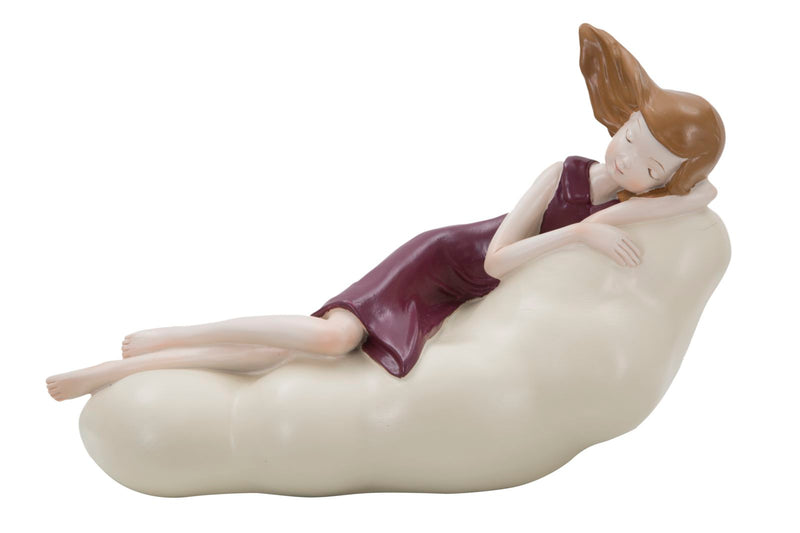 Statueta Mauro Ferretti Dolly On A Cloud  25X11X16 cm, DARK Rosu