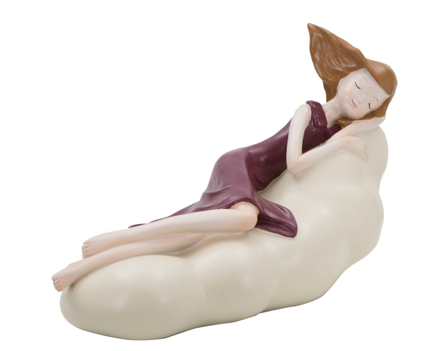 Statueta Mauro Ferretti Dolly On A Cloud  25X11X16 cm, DARK Rosu