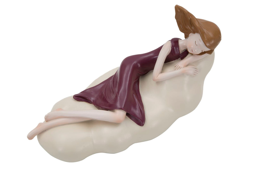 Statueta Mauro Ferretti Dolly On A Cloud  25X11X16 cm, DARK Rosu