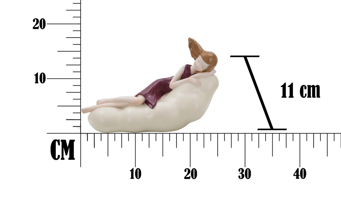 Statueta Mauro Ferretti Dolly On A Cloud  25X11X16 cm, DARK Rosu