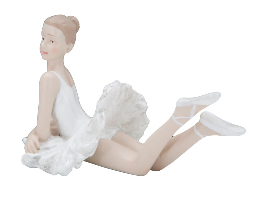Statueta Mauro Ferretti Dancer Dicy Layng 12X7,5X11 cm, Alb