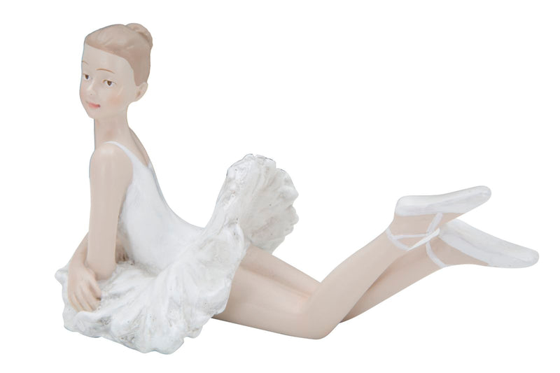 Statueta Mauro Ferretti Dancer Dicy Layng 12X7,5X11 cm, Alb