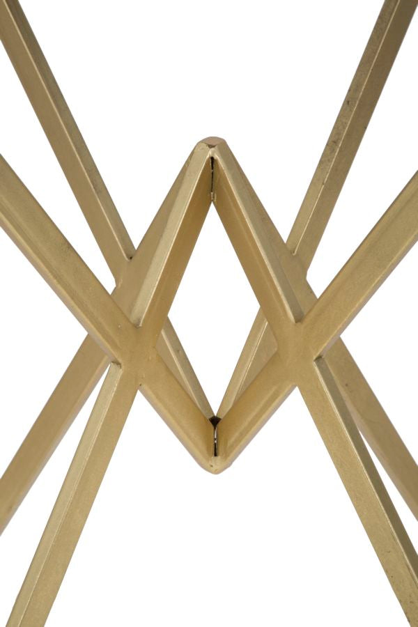 Masa Bar Mauro Ferretti Piramid  60X60X105 cm, Auriu/ Negru