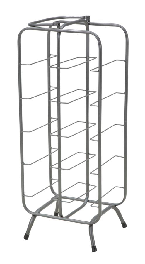 Suport Sticle de Vin Rectangular, 10 Sticle,  28X23X67 cm, DARK Gri