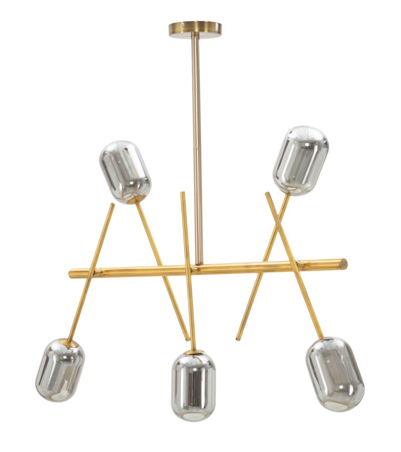 Lustra Mauro Ferretti Glam Galaxy  100X10X80 cm, Fumuriu/Auriu