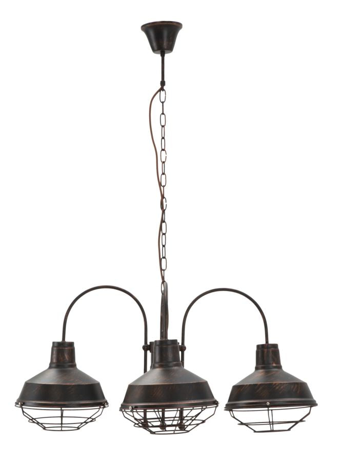 Lustra Mauro Ferretti Bronks 4 Lights  80X80X40 (Chain  80) cm, Negru