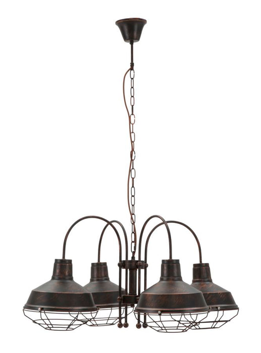 Lustra Mauro Ferretti Bronks 4 Lights  80X80X40 (Chain  80) cm, Negru