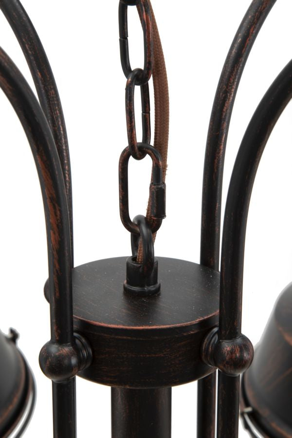 Lustra Mauro Ferretti Bronks 4 Lights  80X80X40 (Chain  80) cm, Negru