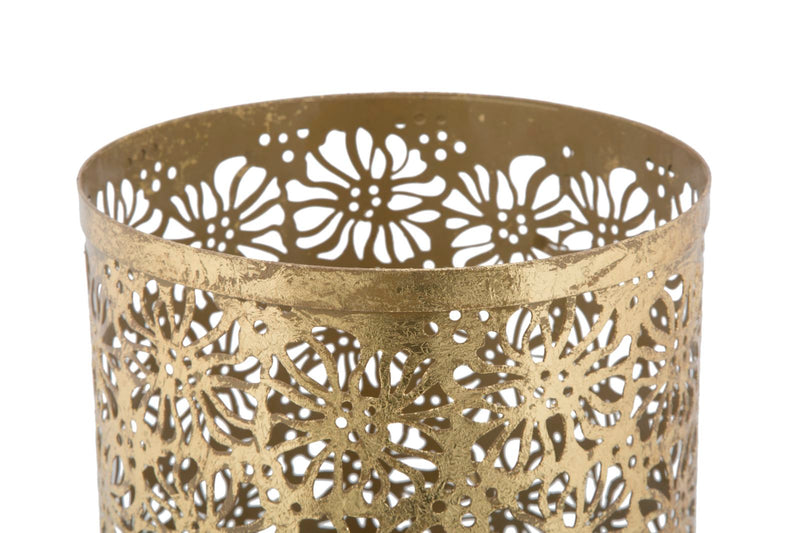 Suport Umbrele Mauro Ferretti Fiori Glam Ø  24X42 cm, Auriu