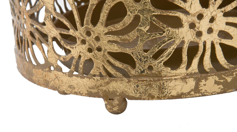 Suport Umbrele Mauro Ferretti Fiori Glam Ø  24X42 cm, Auriu