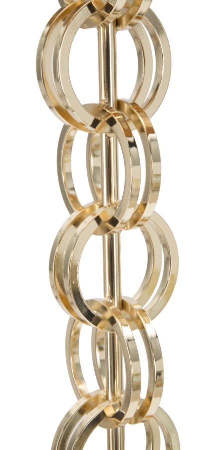Lampadar Mauro Ferretti Rings  Ø 40X170 cm, Negru/Auriu