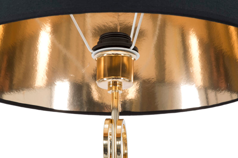 Lampadar Mauro Ferretti Rings  Ø 40X170 cm, Negru/Auriu