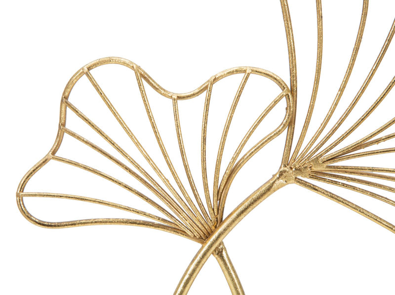 Decoratiune Mauro Ferretti Leaf Glam 25X8, 5X35 cm, Auriu