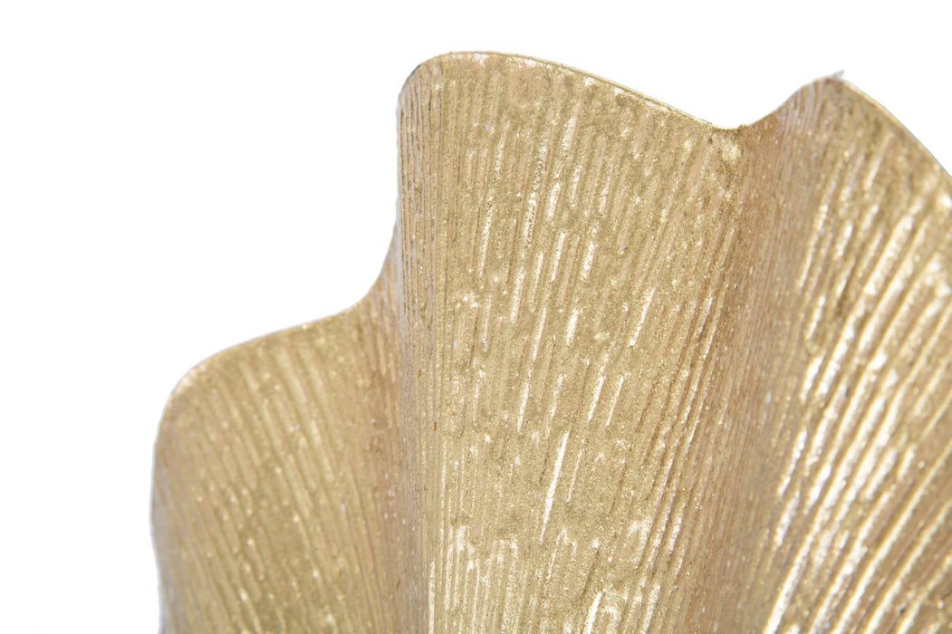 Suport Lumanare Pentru Perete Mauro Ferretti Glam Leaf  41X11,5X40  cm, Auriu