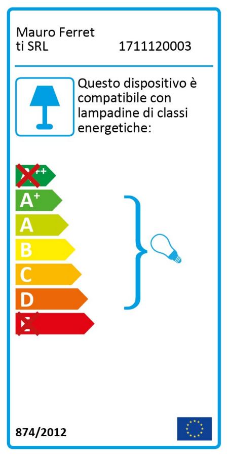 Lampadar Mauro Ferretti Glamy 4 Light  Ø 53X74 cm, Alb / Auriu