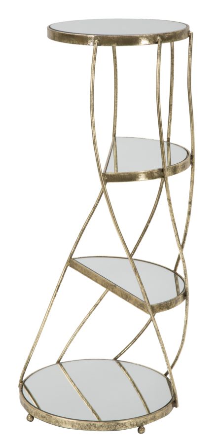 Masuta Mauro Ferretti Twisty  Ø 38X86 cm, Auriu