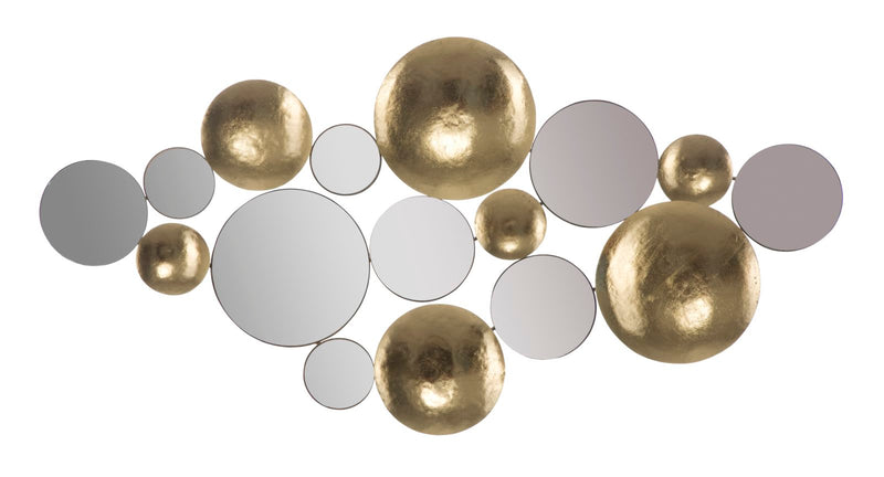 Decoratiune de Perete Mauro Ferretti Mirror Glam  118X2,5X60 cm, Auriu
