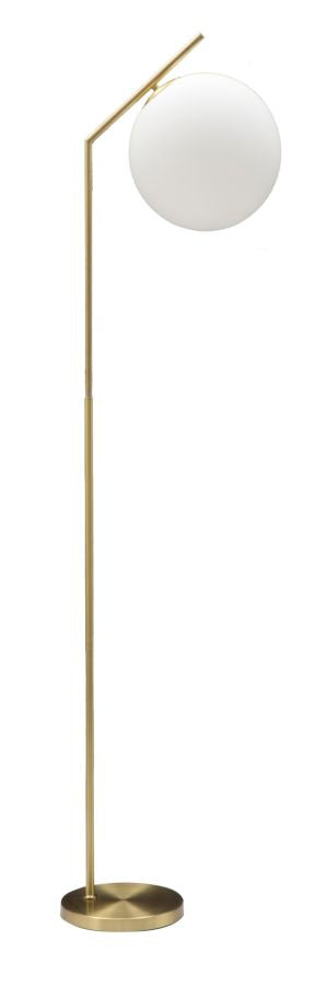 Lampadar Mauro Ferretti Glamy  25X36X179 cm, Alb / Auriu