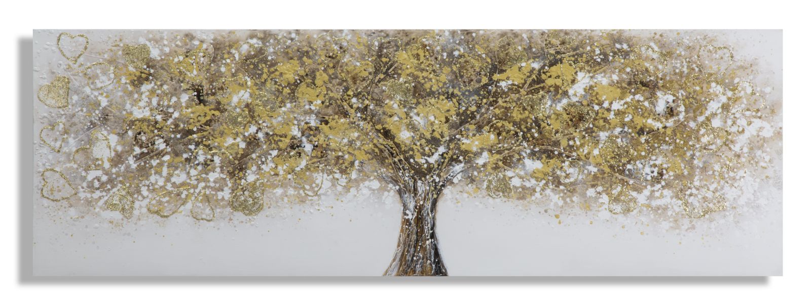 Tablou decorativ Pictat Manual Mauro Ferretti Super Tree A, 180X3,8X60 cm, Multicolor
