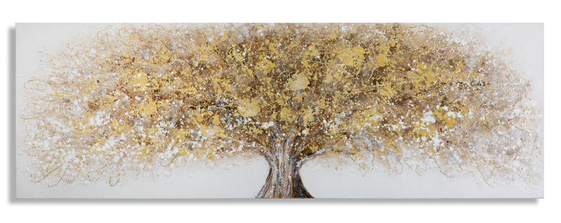 Tablou decorativ Pictat Manual Mauro Ferretti Super Tree B, 180X3,8X61 cm, Multicolor