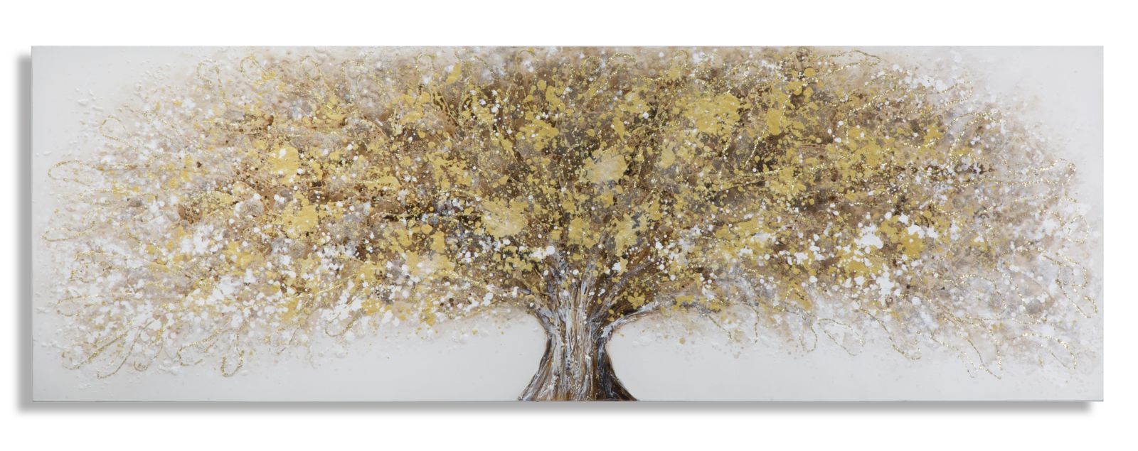 Tablou decorativ Pictat Manual Mauro Ferretti Super Tree B, 180X3,8X61 cm, Multicolor