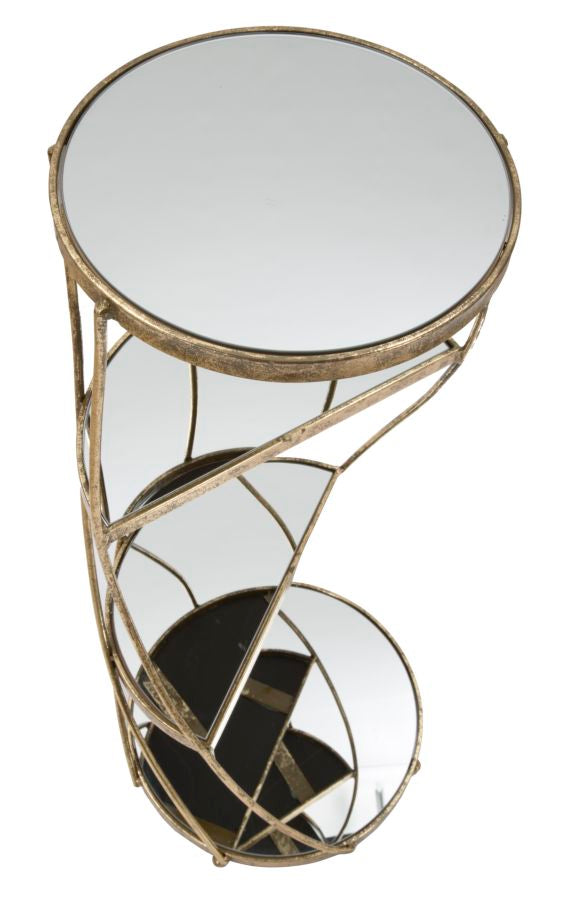 Masuta Mauro Ferretti Twisty  Ø 38X86 cm, Auriu