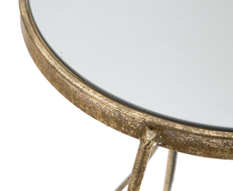 Masuta Mauro Ferretti Twisty  Ø 38X86 cm, Auriu