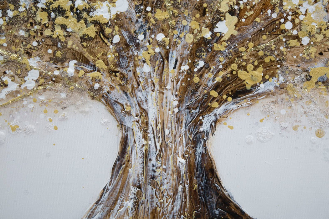 Tablou decorativ Pictat Manual Mauro Ferretti Super Tree B, 180X3,8X61 cm, Multicolor