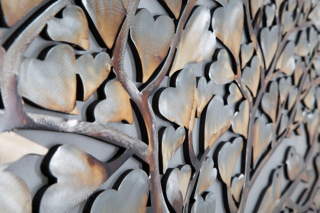 Tablou decorativ Pictat Manual Mauro Ferretti Tree Alluminium B, 120X3,8X60 cm, Multicolor