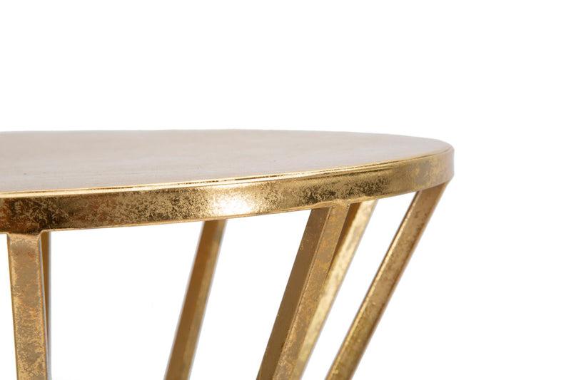 Masuta Mauro Ferretti Stick Glam  Ø 38X80 cm, Auriu