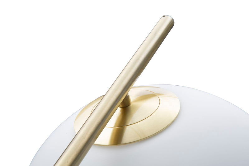 Lampadar Mauro Ferretti Glamy  25X36X179 cm, Alb / Auriu