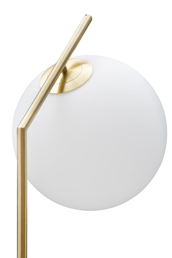 Lampadar Mauro Ferretti Glamy  25X36X179 cm, Alb / Auriu