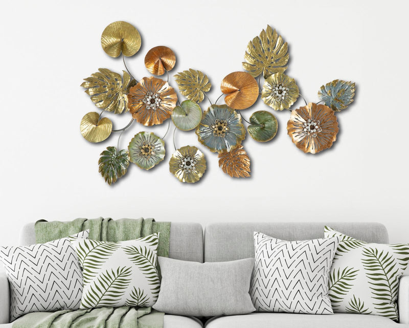 Decoratiune de Perete Mauro Ferretti Leaf  117X7X74 cm, Multicolor
