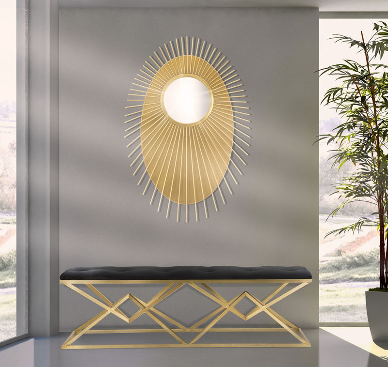 Oglinda decorativa Mauro Ferretti Eye Glam  75X8X110,5 cm, Auriu