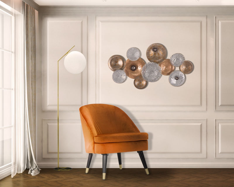 Lampadar Mauro Ferretti Glamy  25X36X179 cm, Alb / Auriu